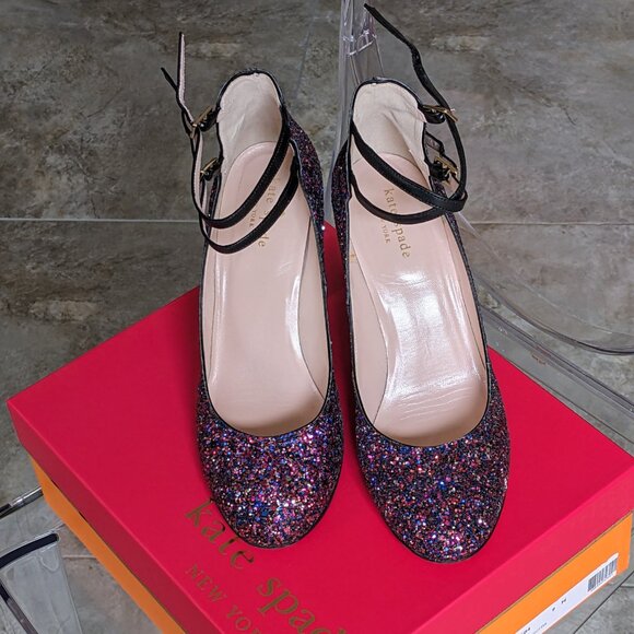 Kate Spade Baneera Heels - Size 9 - Glitter Galore! - Picture 7 of 8